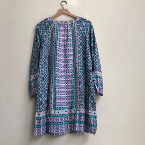 New SOUTHERN TIDE Ashlee Dress Tropical Palm Green soft geometric print beach - Picture 10 of 14